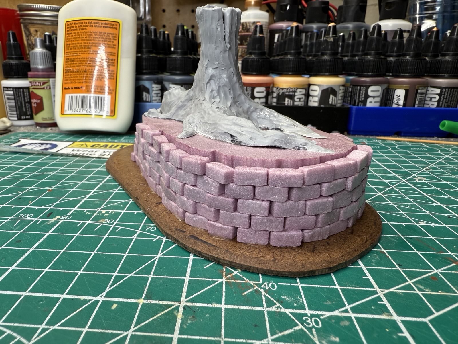 Bricking around the base