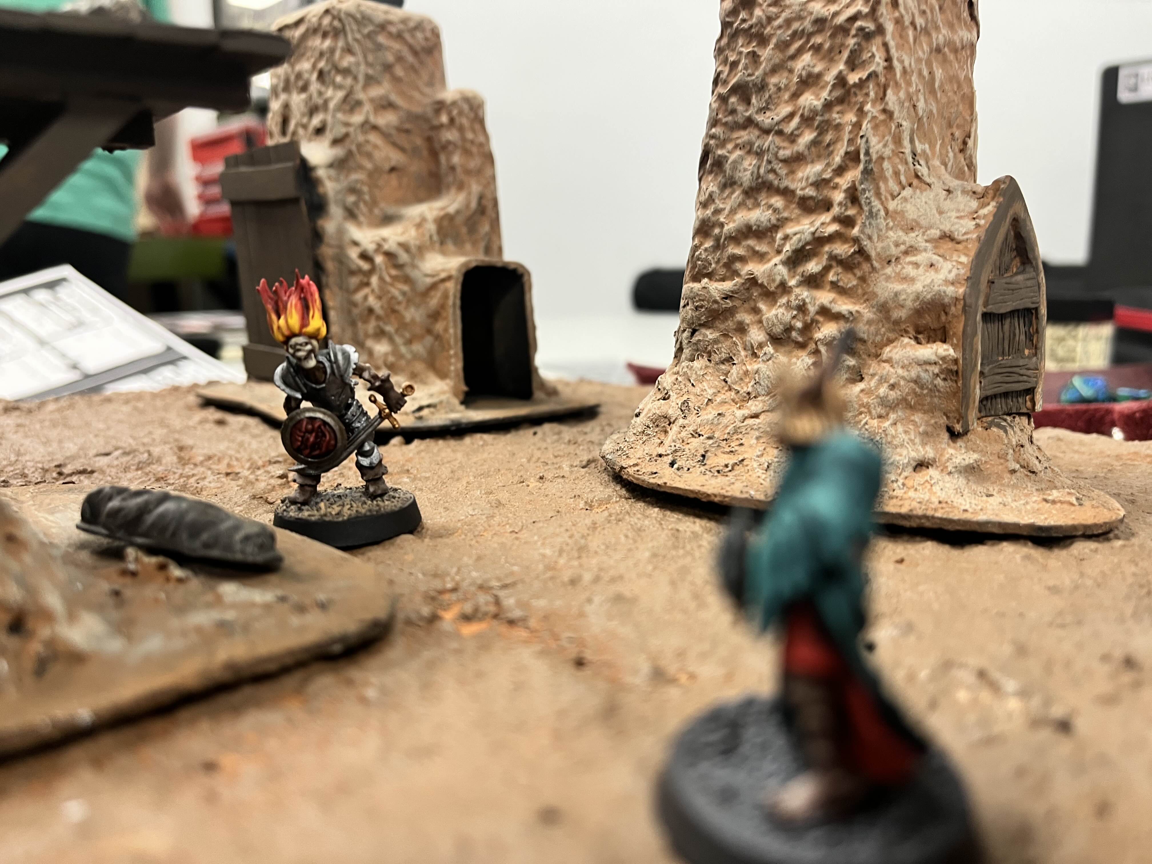 Skelly boy having trouble with a corpse